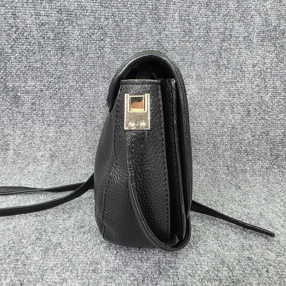 Kate Spade Crossbody Bag Womens Small Black Pebbled Cow Leather Shoulder Purse - Picture 4 of 16